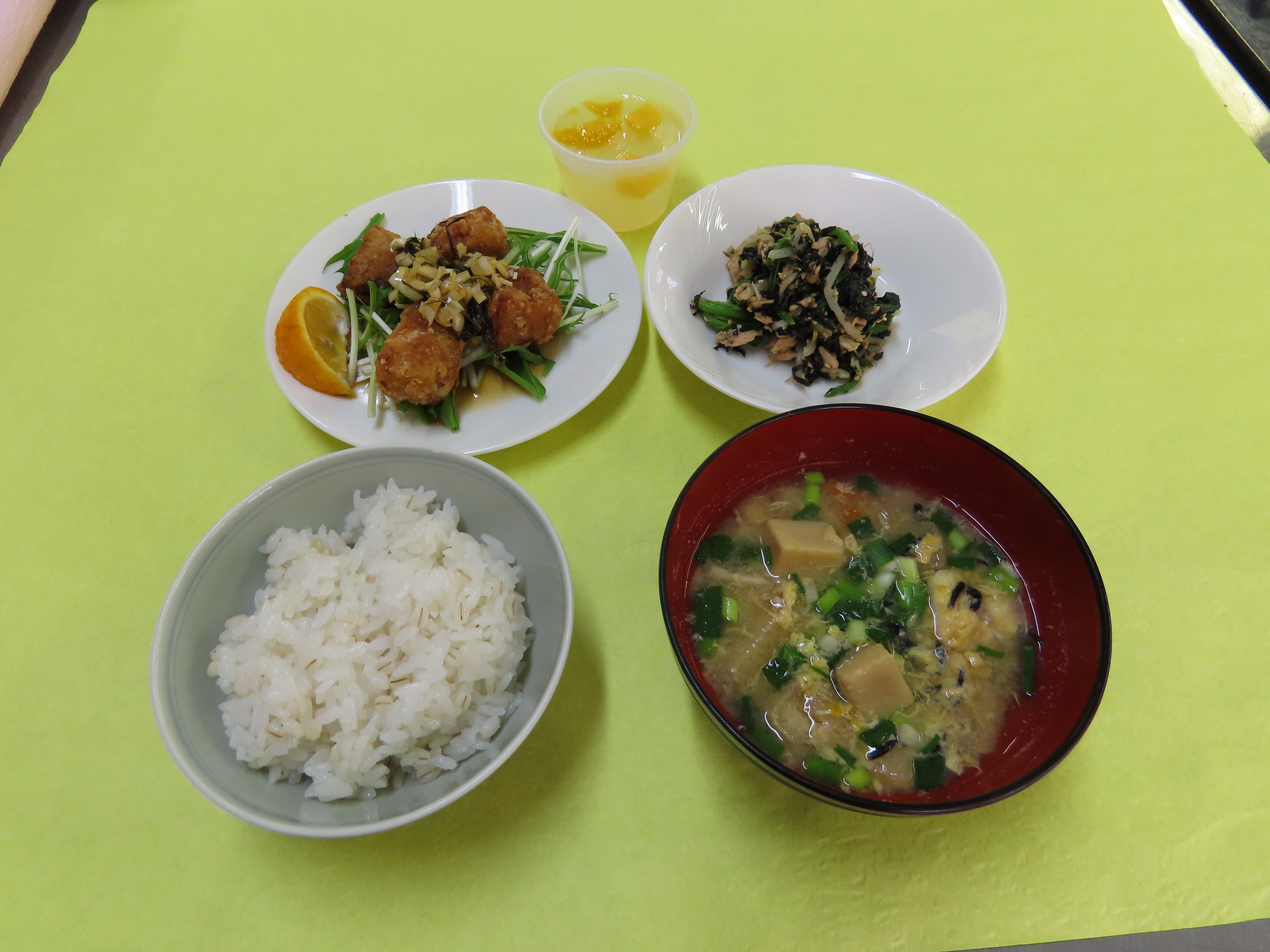 おすすめレシピテスト  R7年度料理教室の献立です